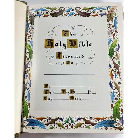 1971 Holy Bible Family Heirloom Blank Master Reference Edition Red Letter - Picture 3 of 13